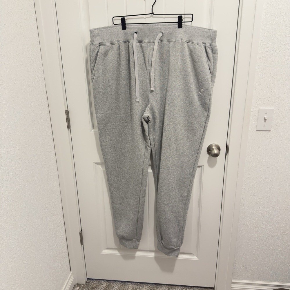 Akademiks Mens Gray Drawstring Sweatpants Cuff Bottom Size 5XL